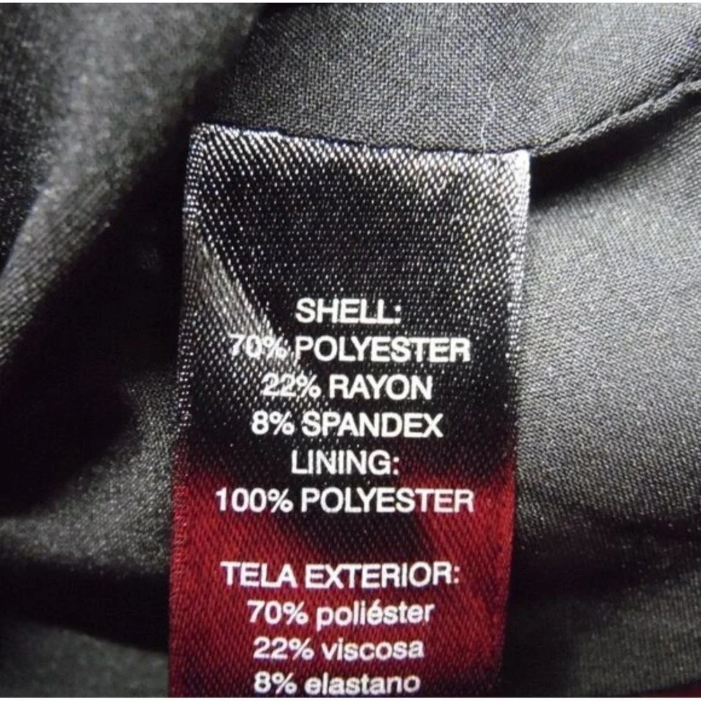 White House Black Market Womens Black Zipper Detail Moto‎ Jacket Size 00